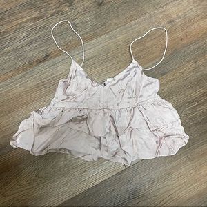 H&M Light Pink Crop Top